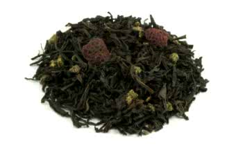 Черный чай с малиной