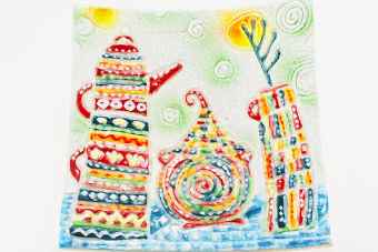 панно-тарелка-чайник