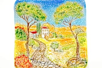 панно-тарелка-летний-пейзаж