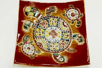 панно-тарелка-черепаха